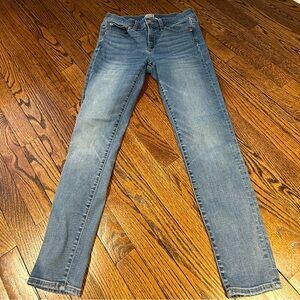 Light wash J crew straight leg jeans, size 27
